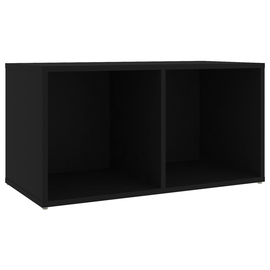 Tv-meubelen 2 st 72x35x36,5 cm spaanplaat zwart
