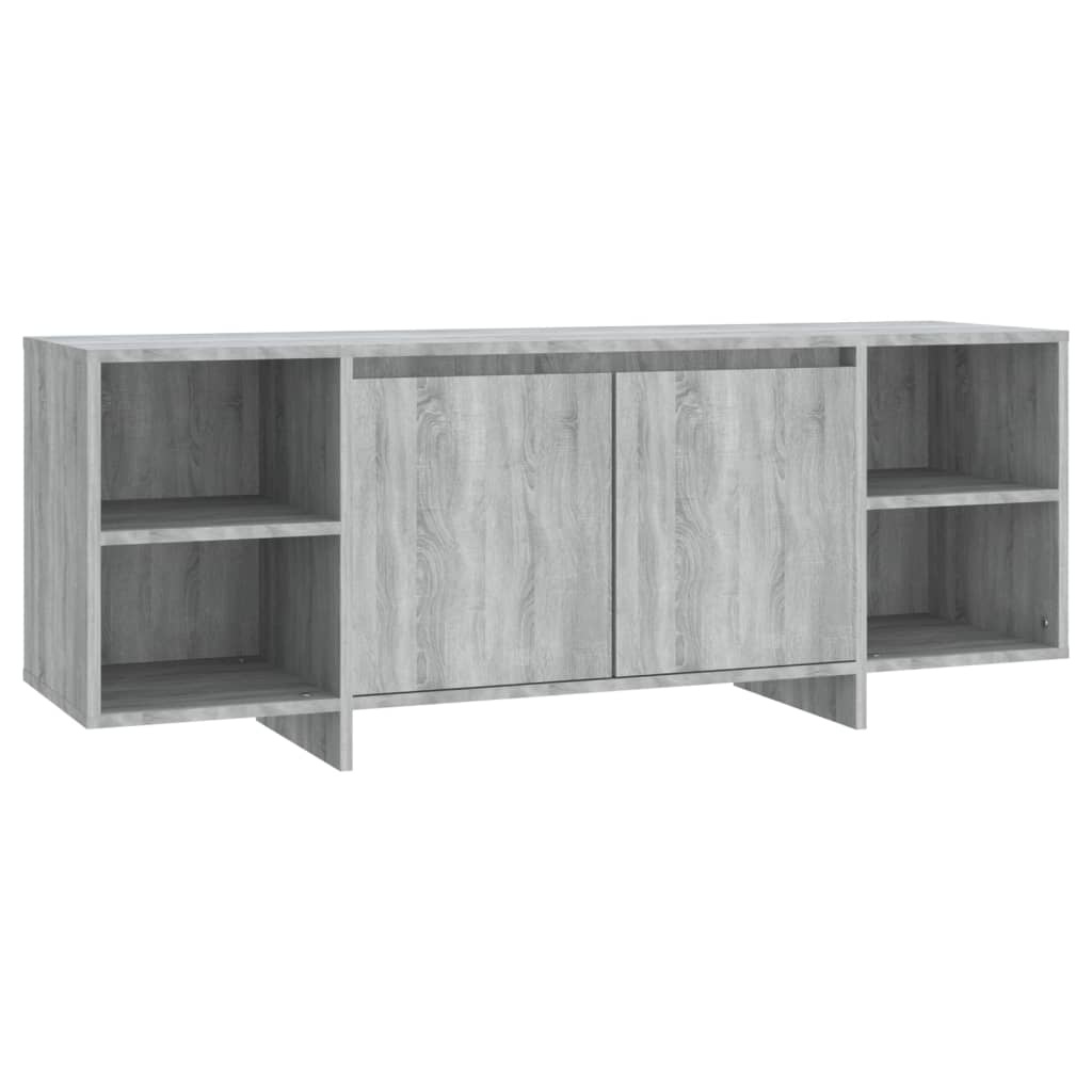 Tv-meubel 130x35x50 cm spaanplaat grijs sonoma eikenkleurig