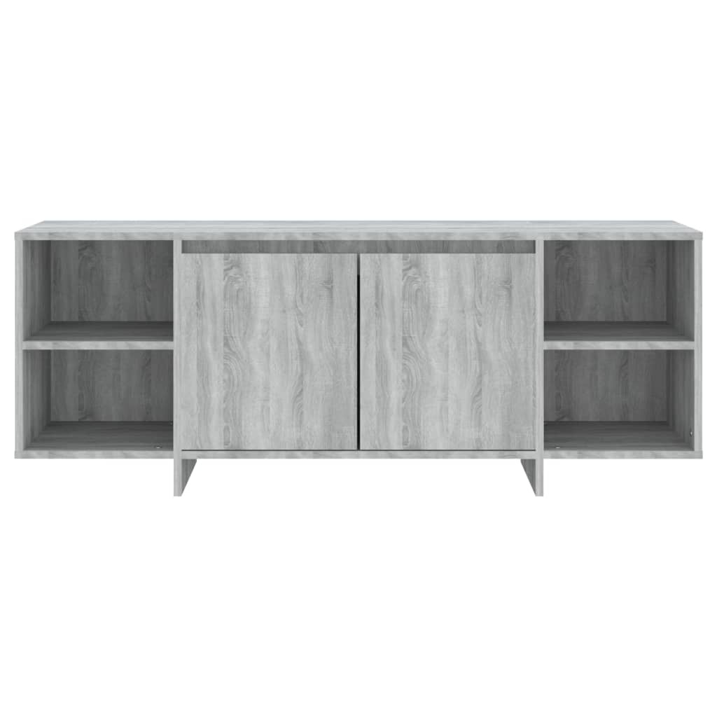 Tv-meubel 130x35x50 cm spaanplaat grijs sonoma eikenkleurig