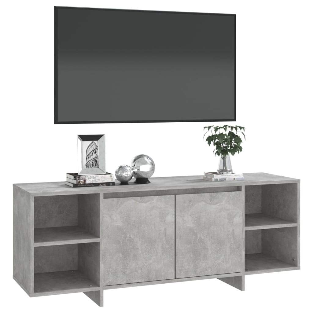 Tv-meubel 130x35x50 cm spaanplaat betongrijs