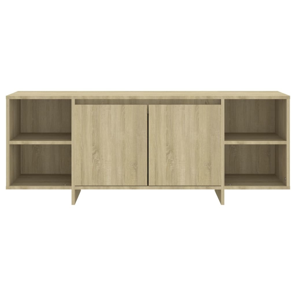 Tv-meubel 130x35x50 cm spaanplaat sonoma eikenkleurig