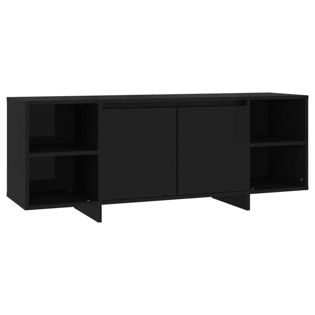 Tv-meubel 130x35x50 cm spaanplaat zwart