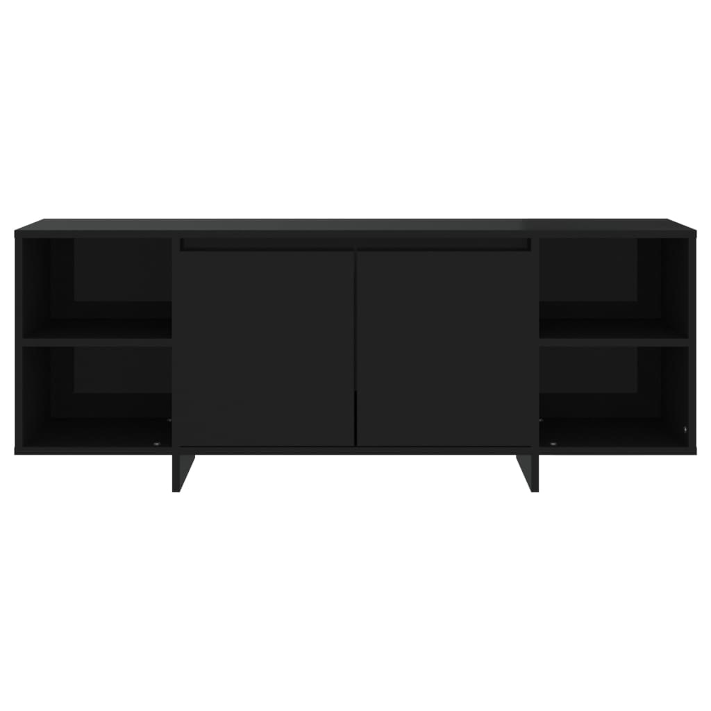 Tv-meubel 130x35x50 cm spaanplaat zwart