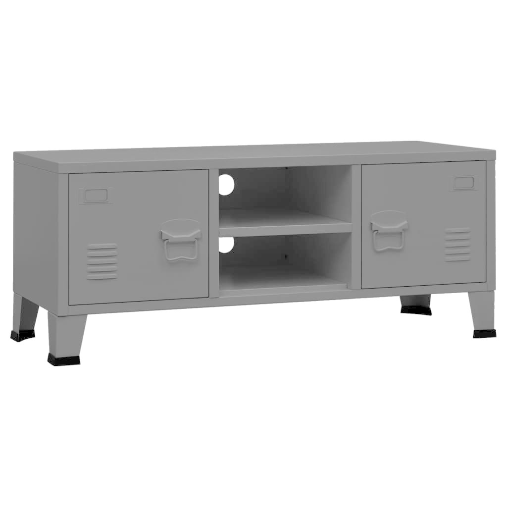 Tv-meubel industrieel 105x35x42 cm metaal antracietkleurig