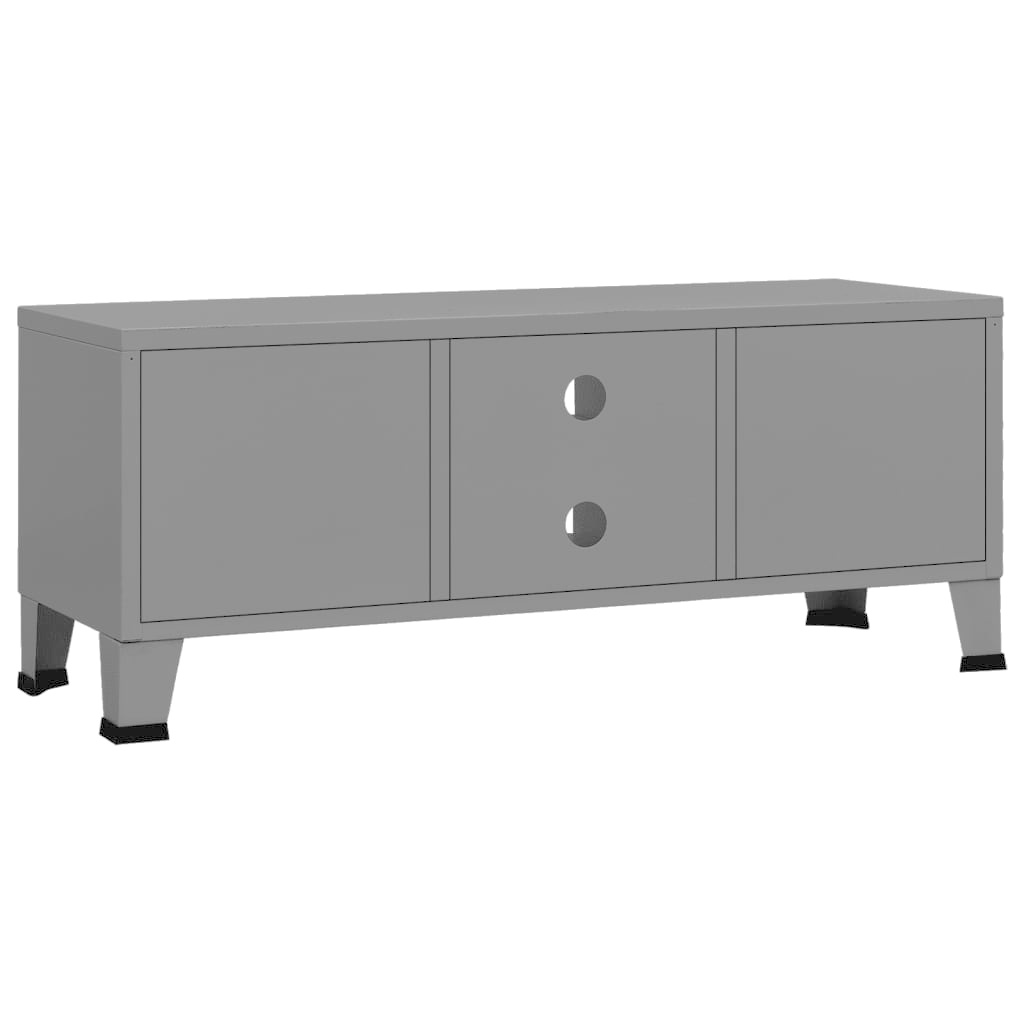 Tv-meubel industrieel 105x35x42 cm metaal antracietkleurig