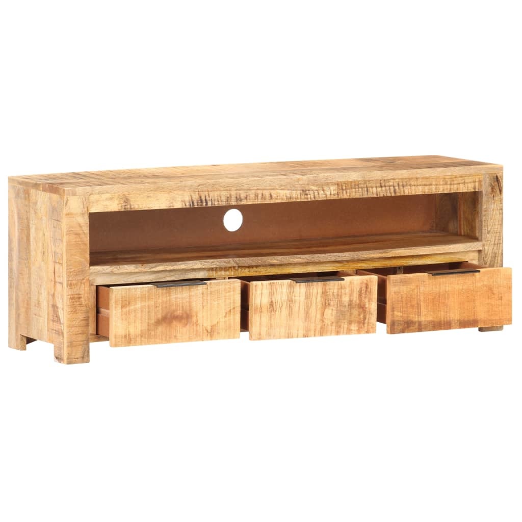 Tv-meubel 119x30x41 cm ruw mangohout