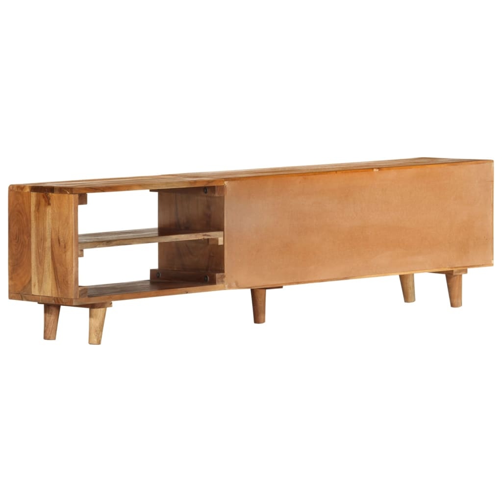 Tv-meubel 140x30x40 cm massief acaciahout en sheesham afwerking