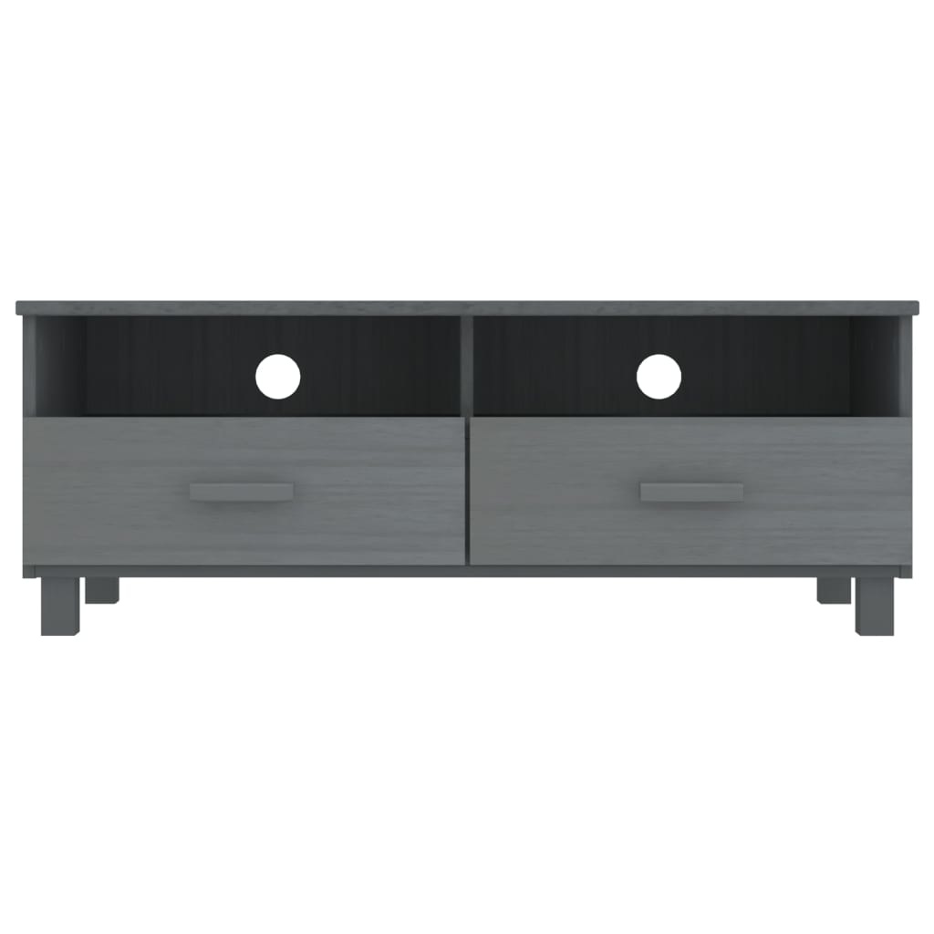 Tv-meubel HAMAR 106x40x40 cm massief grenenhout donkergrijs