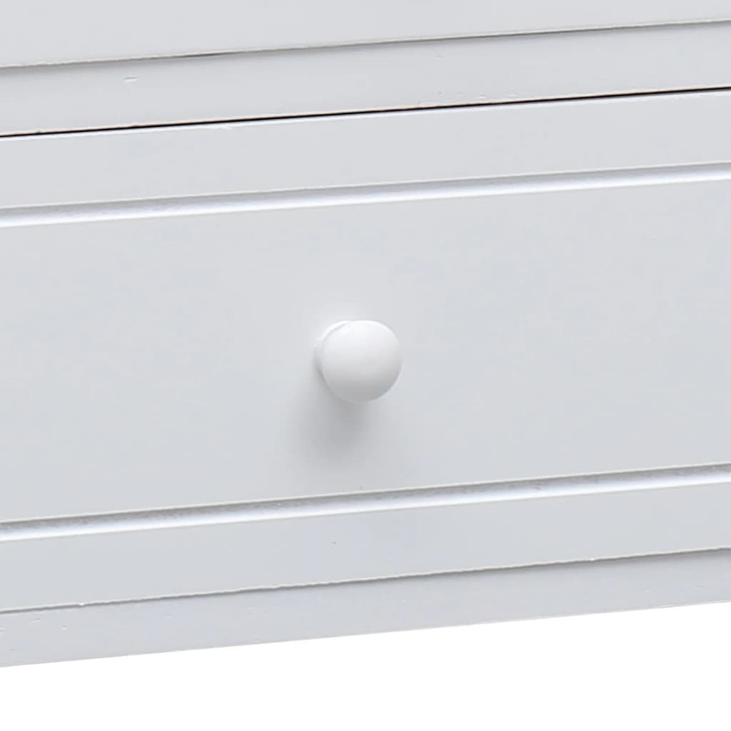 Tv-meubel 108x30x40 cm massief paulowniahout wit