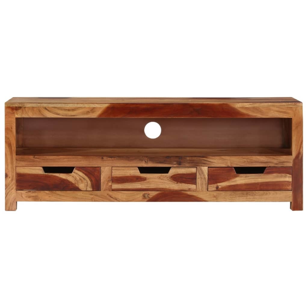 Tv-meubel 110x30x40 cm massief acaciahout