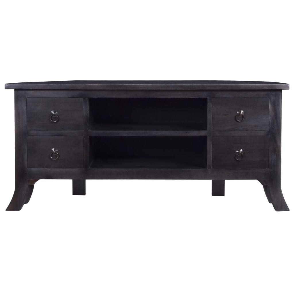 Tv-meubel 100x40x45 cm massief mahoniehout lichtkoffiekleurig