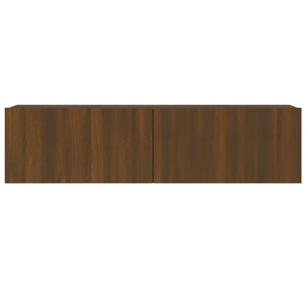 Tv-wandmeubel 120x30x30 cm bewerkt hout bruineikenkleurig