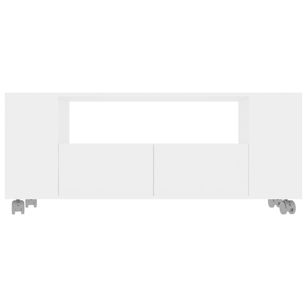 Tv-meubel 120x35x43 cm bewerkt hout wit