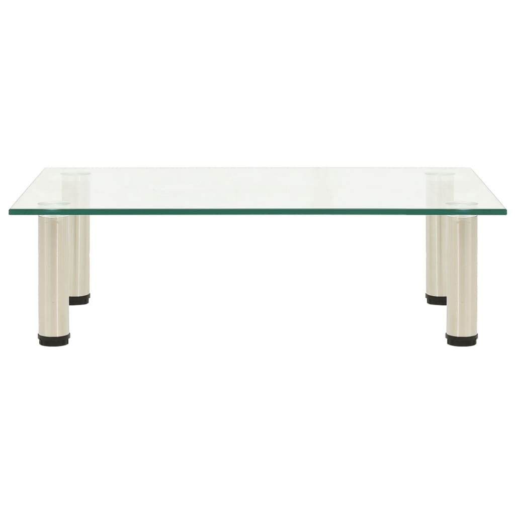 Tv-meubel 60x35x17 cm gehard glas transparant