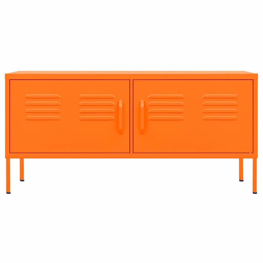 Tv-meubel 105x35x50 cm staal oranje