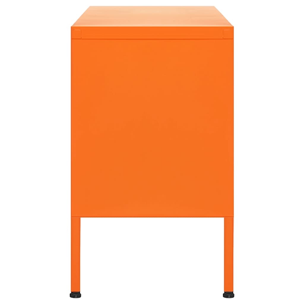 Tv-meubel 105x35x50 cm staal oranje