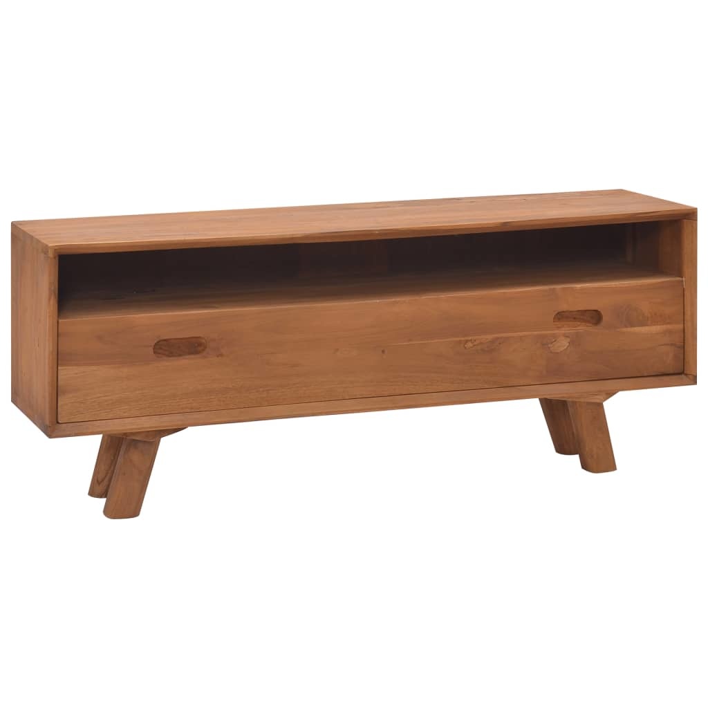 Tv-meubel 110x30x45 cm massief teakhout