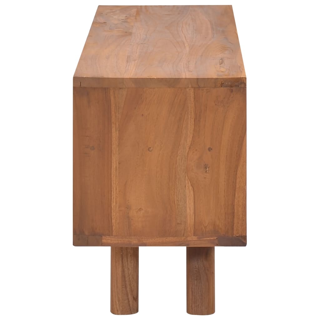 Tv-meubel 110x30x45 cm massief teakhout