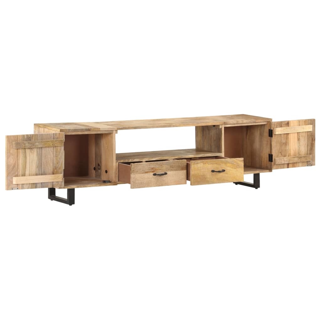Tv-meubel 160x30x45 cm massief mangohout