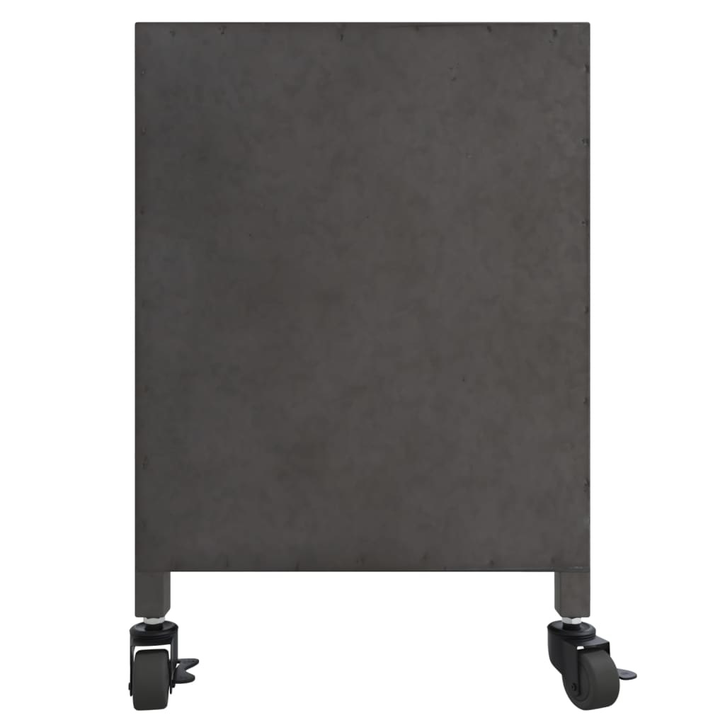 Tv-meubel 110x30x40 cm ijzer zilverkleurig