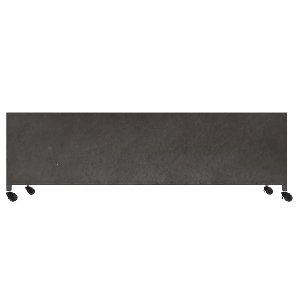 Tv-meubel 110x30x40 cm ijzer zilverkleurig