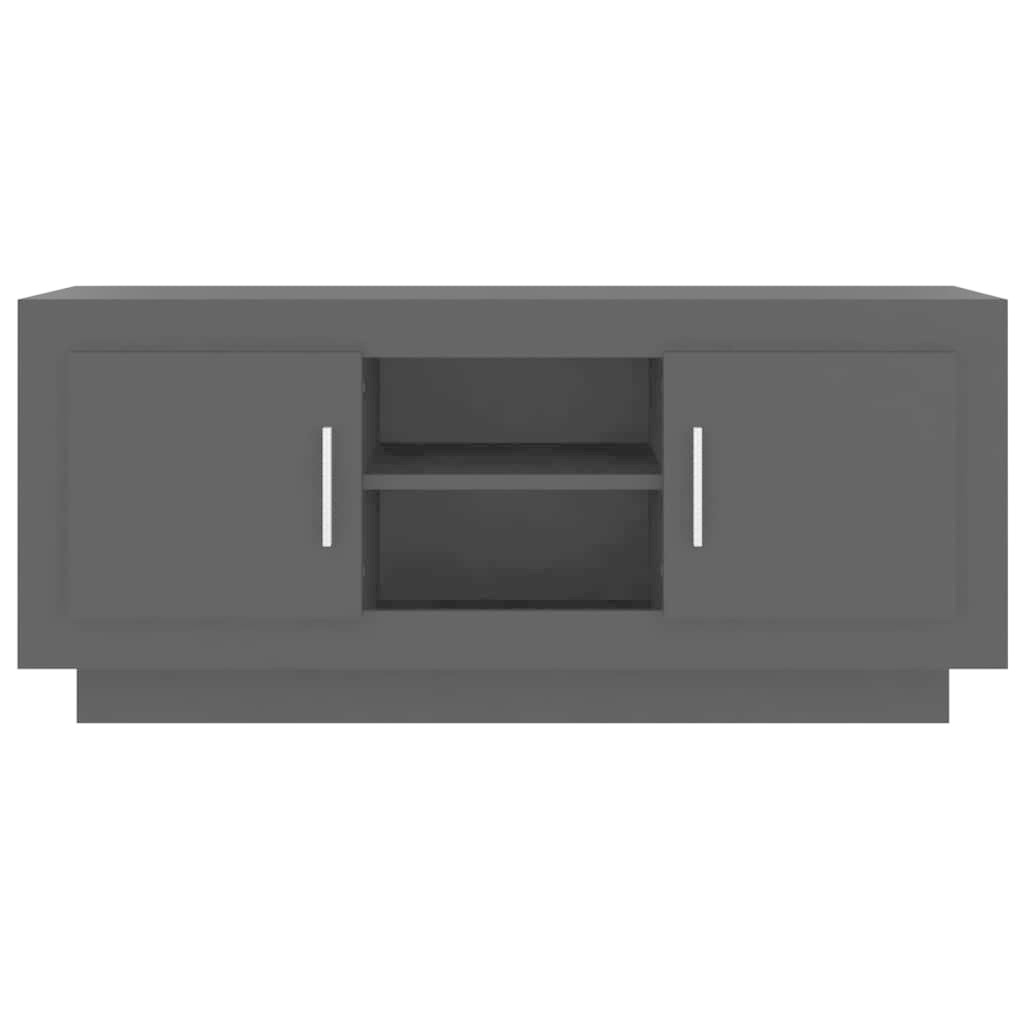 Tv-meubel 102x35x45 cm bewerkt hout zwart
