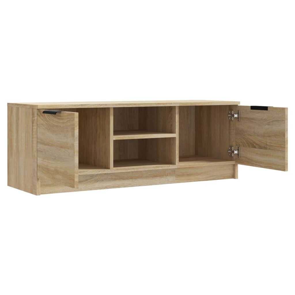 Tv-meubel 102x35x36,5 cm bewerkt hout sonoma eikenkleurig