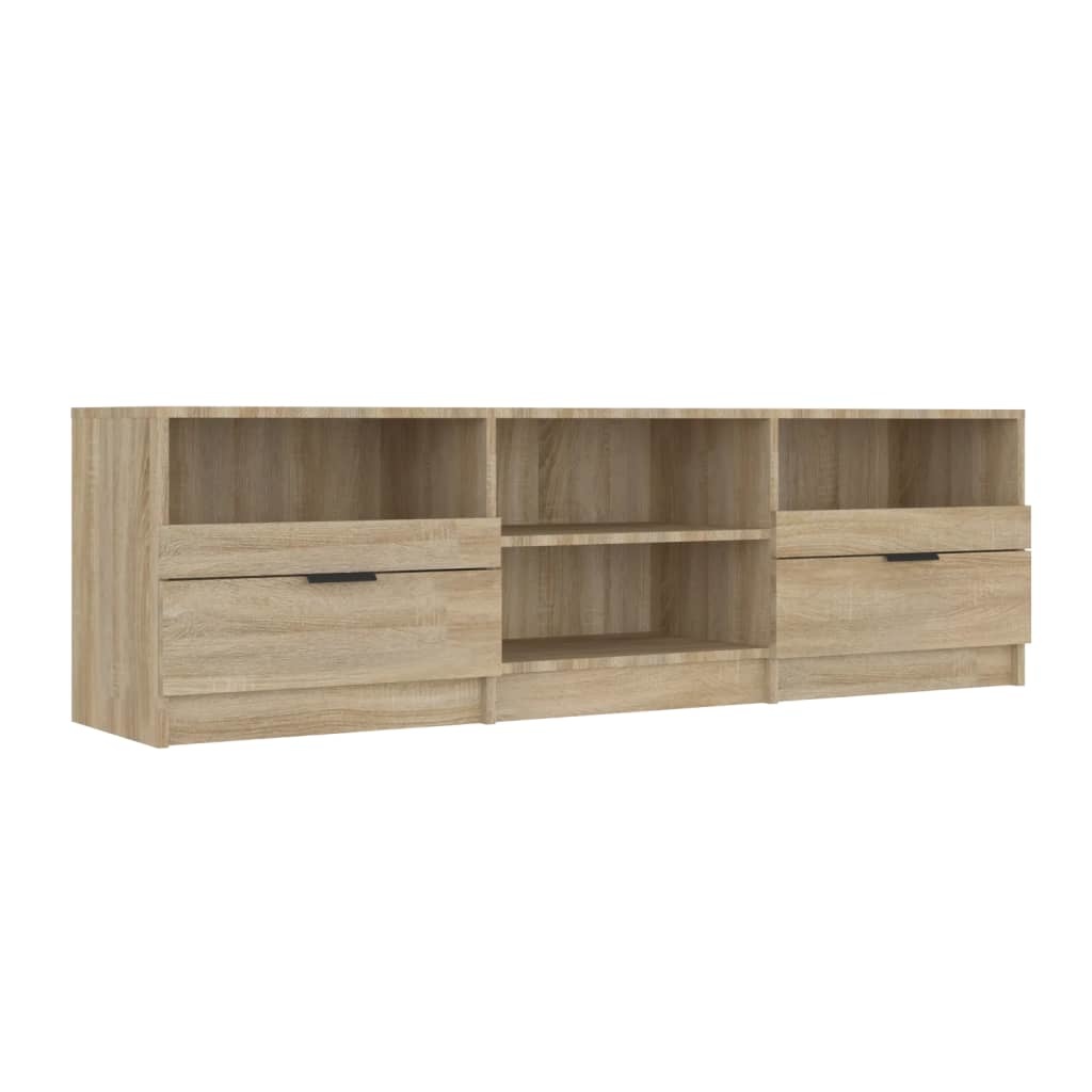 Tv-meubel 150x33,5x45 cm bewerkt hout sonoma eikenkleurig
