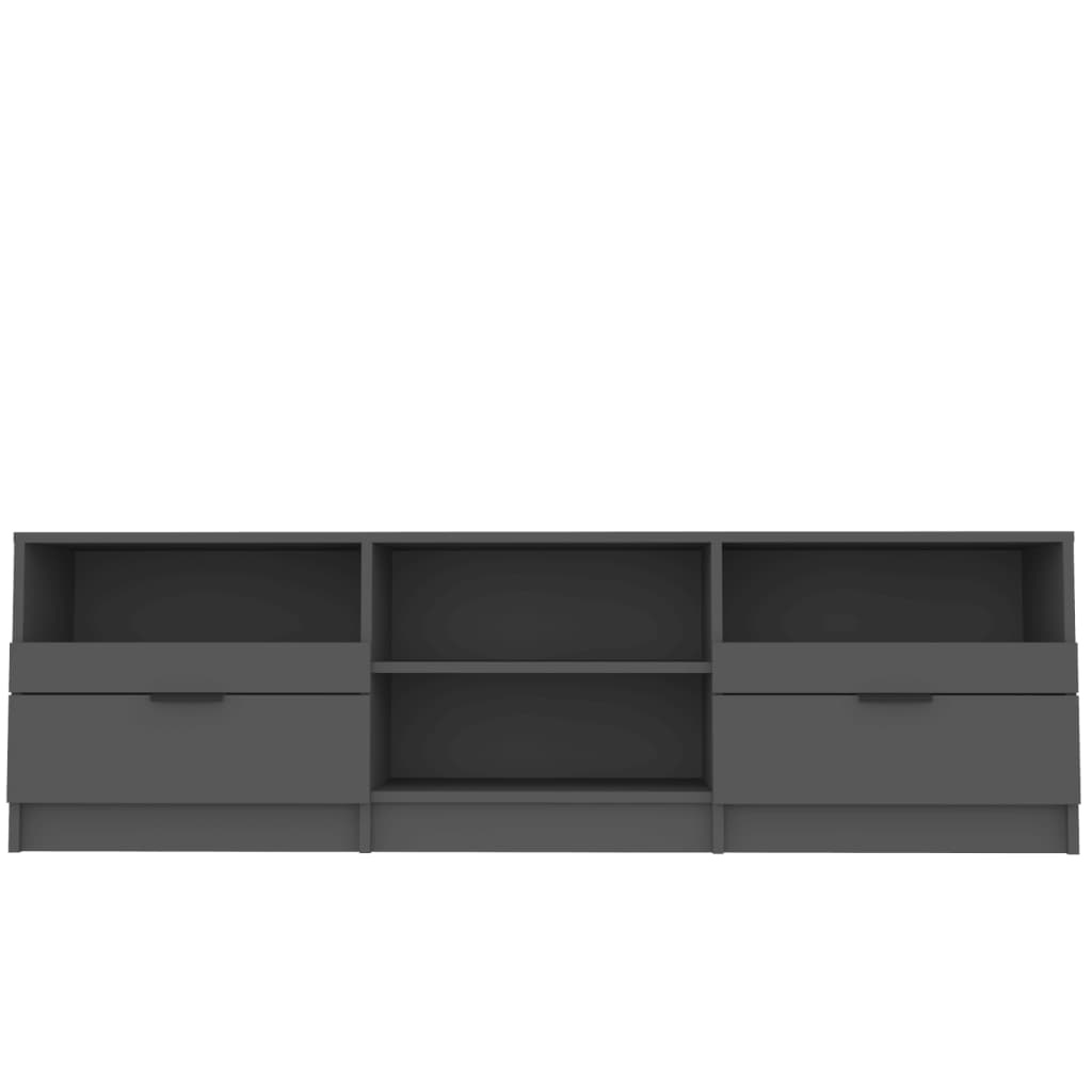 Tv-meubel 150x33,5x45 cm bewerkt hout zwart