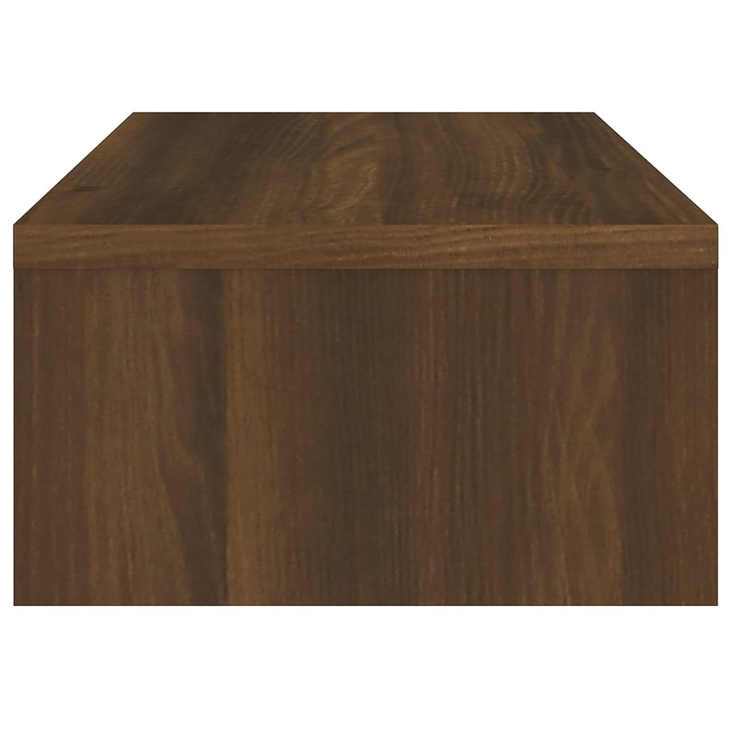 Monitorstandaard 42x24x13 cm bewerkt hout bruineikenkleurig