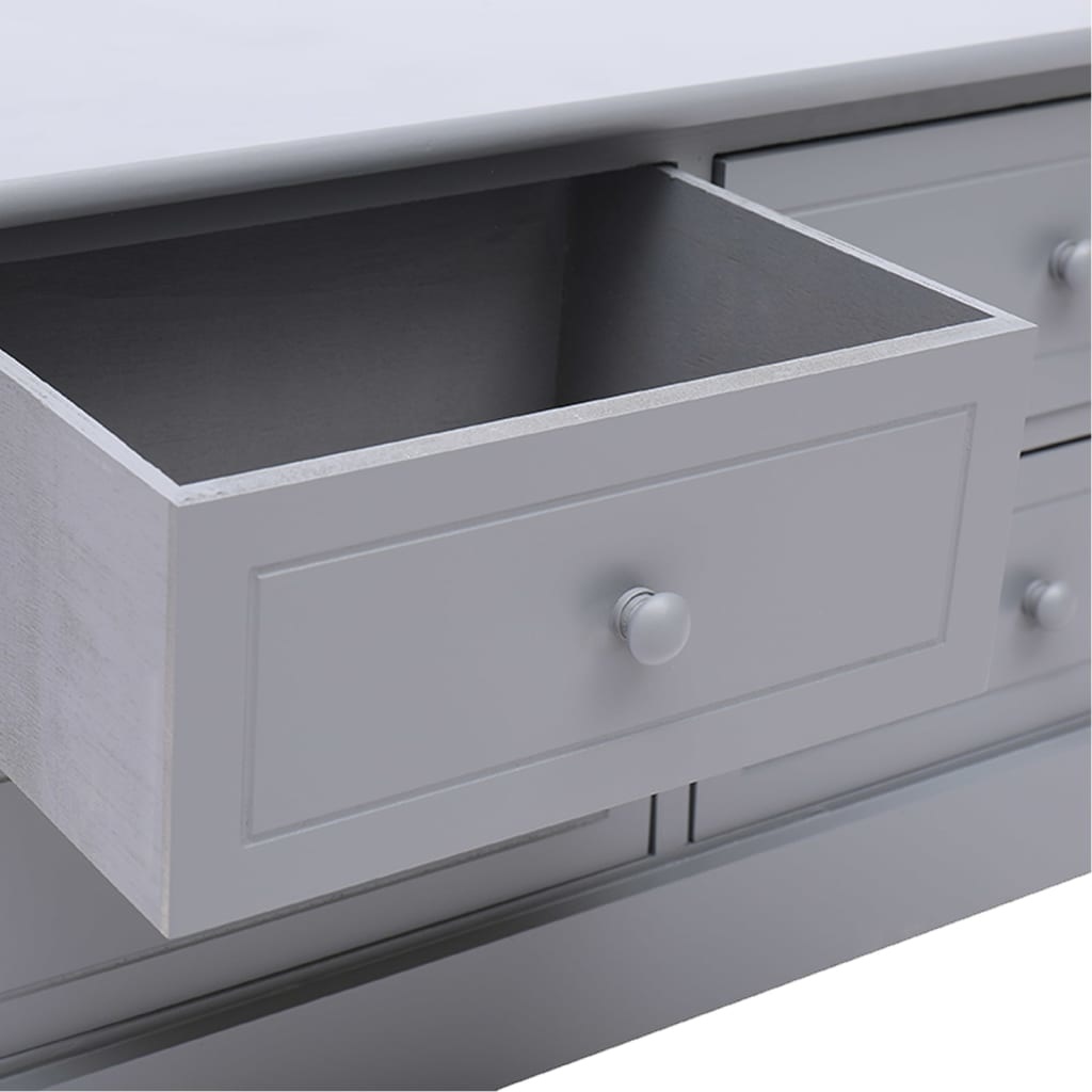 Tv-meubel 108x30x40 cm massief paulowniahout donkergrijs