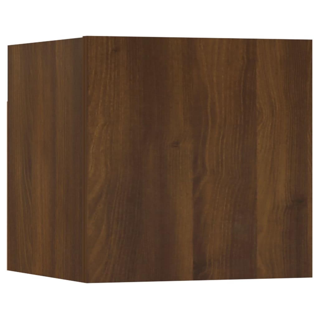 Tv-wandmeubelen 8 st 30,5x30x30 cm bruineikenkleurig