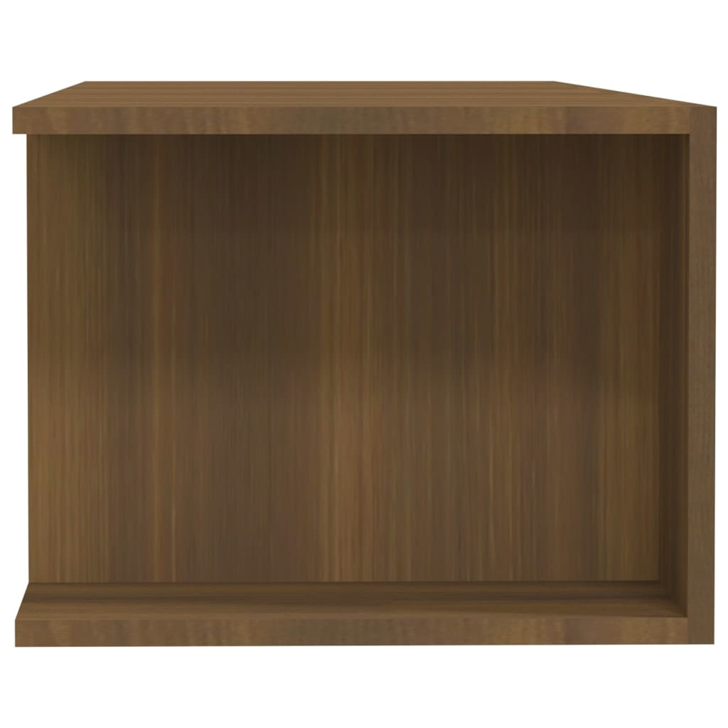 Tv-meubel met LED-verlichting 135x39x30 cm bruineikenkleurig