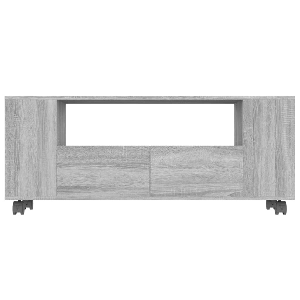 Tv-meubel 120x35x43 cm bewerkt hout grijs sonoma eikenkleurig