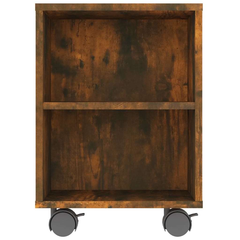 Tv-meubel 120x35x48 cm bewerkt hout gerookt eikenkleurig