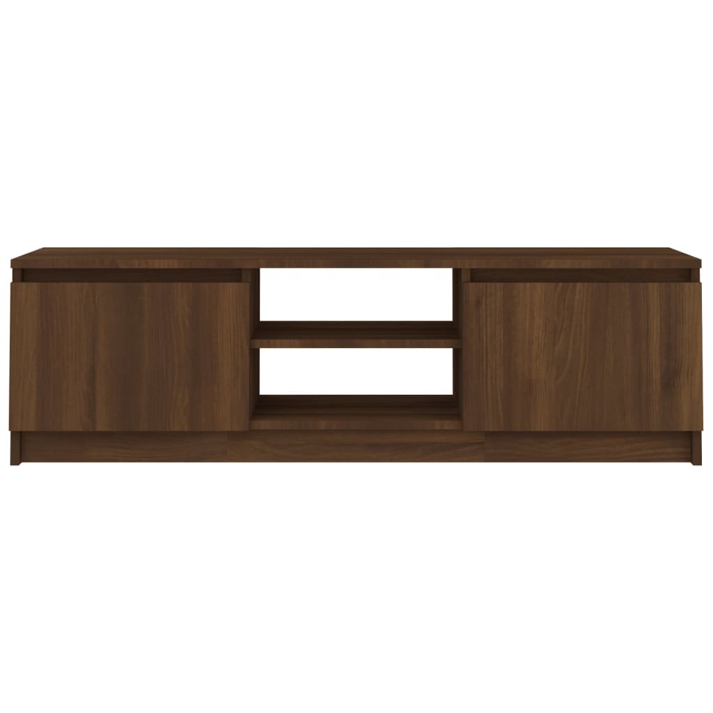 Tv-meubel 120x30x35,5 cm bewerkt hout bruineikenkleurig