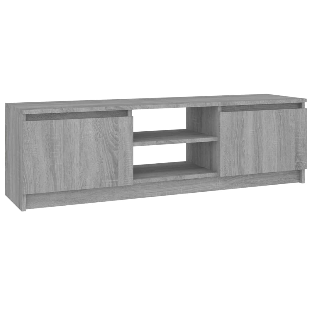 Tv-meubel 120x30x35,5 cm bewerkt hout grijs sonoma eikenkleurig