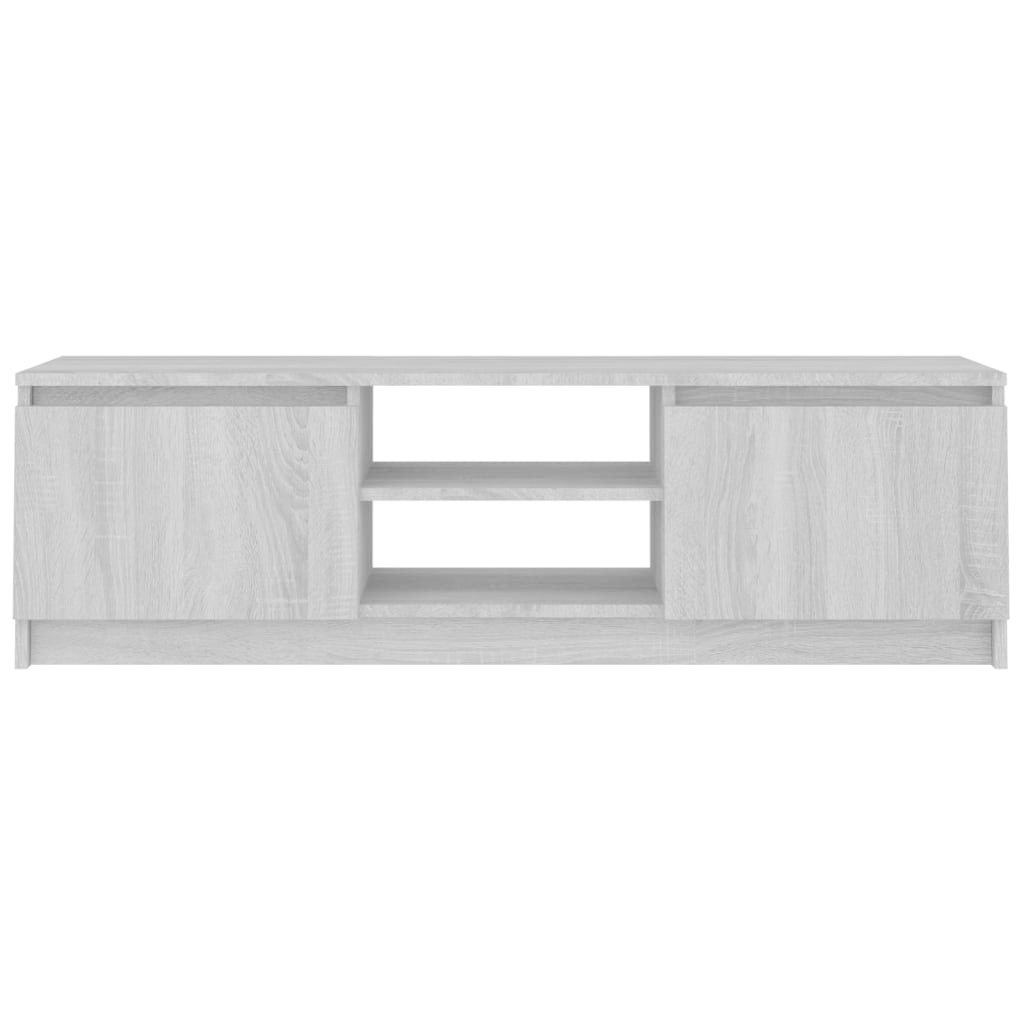 Tv-meubel 120x30x35,5 cm bewerkt hout grijs sonoma eikenkleurig