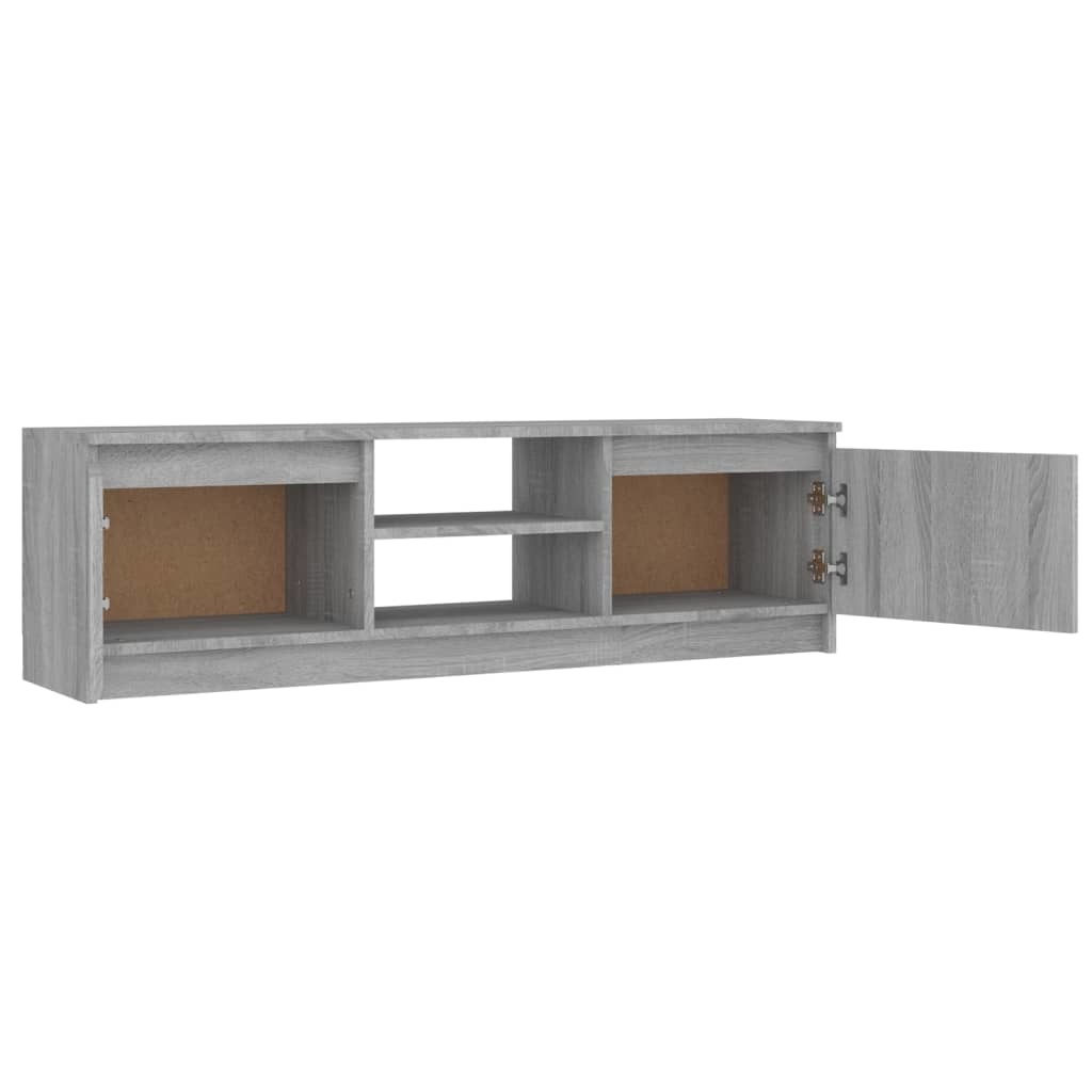 Tv-meubel 120x30x35,5 cm bewerkt hout grijs sonoma eikenkleurig