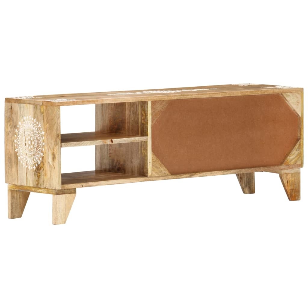Tv-meubel 110x30x40 cm massief mangohout