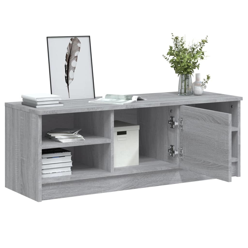Tv-meubel 102x35,5x36,5 cm bewerkt hout grijs sonoma eikenkleur