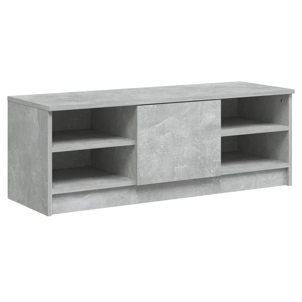 Tv-meubel 102x35,5x36,5 cm bewerkt hout betongrijs