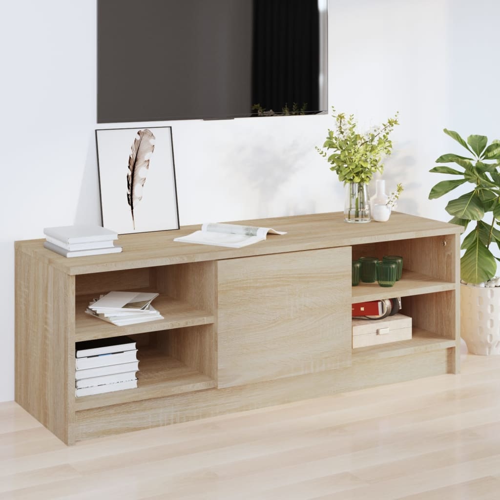 Tv-meubel 102x35,5x36,5 cm bewerkt hout sonoma eikenkleurig