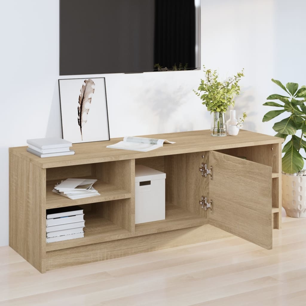 Tv-meubel 102x35,5x36,5 cm bewerkt hout sonoma eikenkleurig