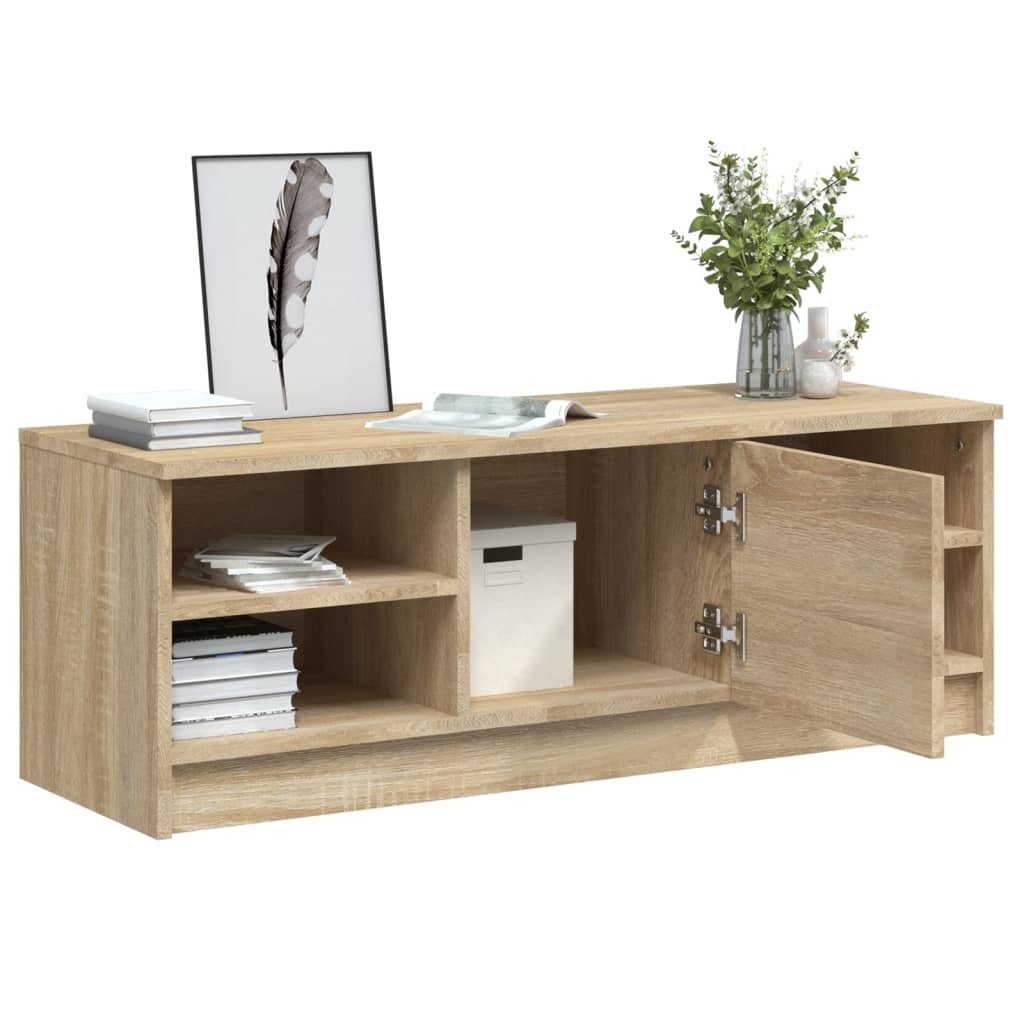 Tv-meubel 102x35,5x36,5 cm bewerkt hout sonoma eikenkleurig