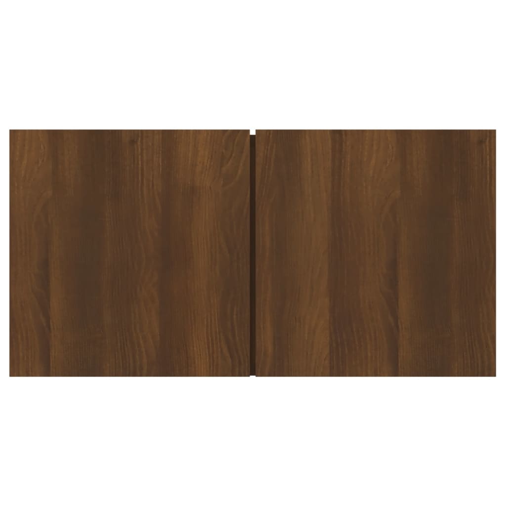 Tv-hangmeubelen 2 st 60x30x30 cm bewerkt hout bruineikenkleurig