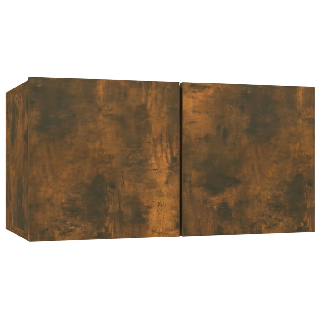 Tv-hangmeubelen 3 st 60x30x30 cm gerookt eikenkleurig