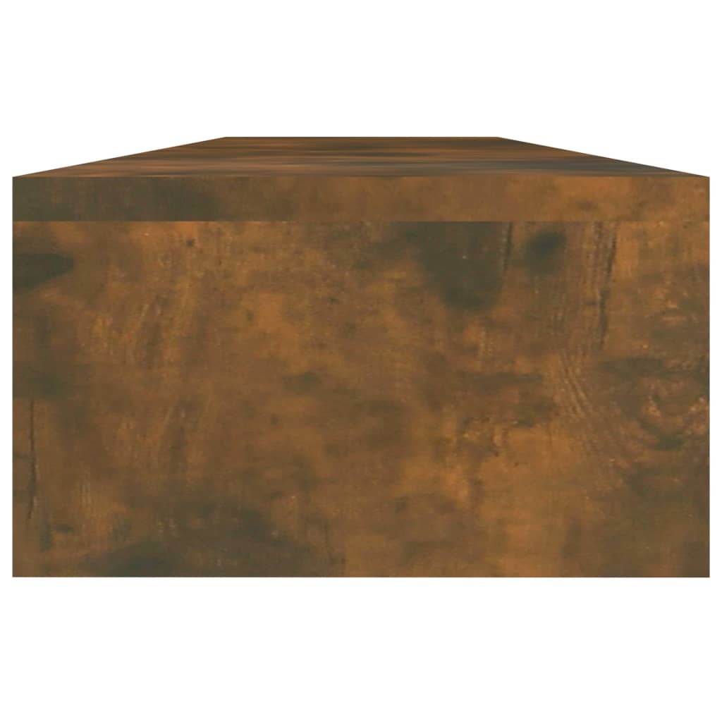 Monitorstandaard 110x23,5x12 cm bewerkt hout gerookt eikenkleur