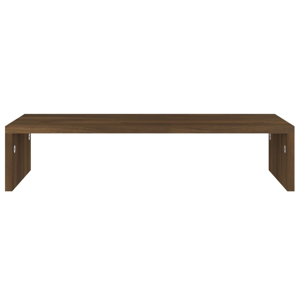 Monitorstandaard 60x23,5x12 cm bewerkt hout bruineikenkleurig