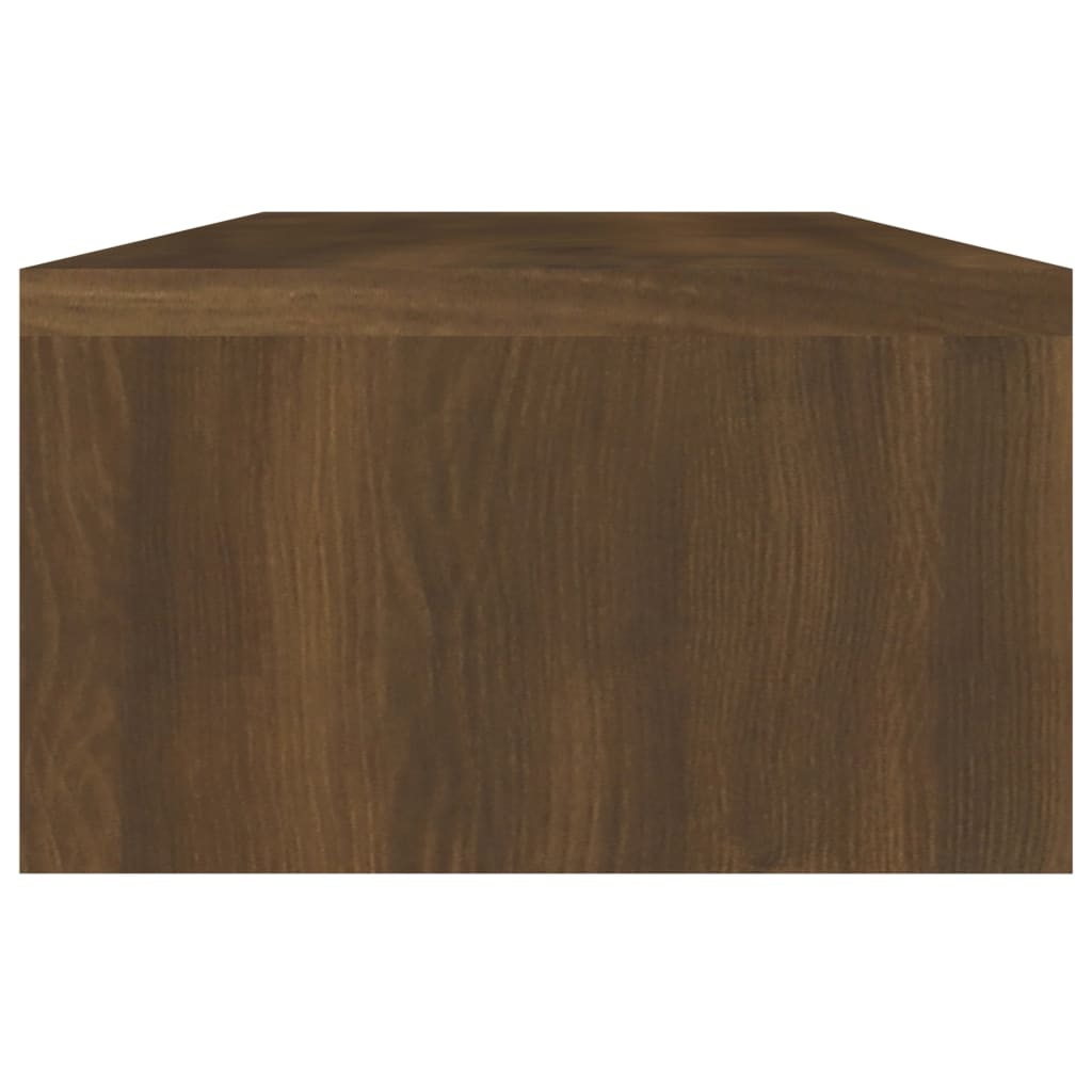 Monitorstandaard 60x23,5x12 cm bewerkt hout bruineikenkleurig